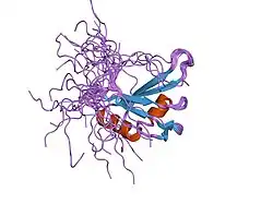 2cq0: solution structure of RNA binding domain in eukaryotic translation initiation factor 3 subunit 4