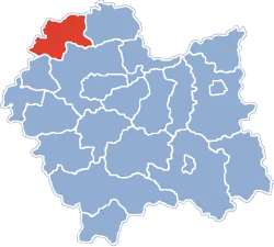 Location within the voivodeship