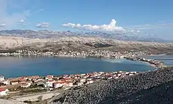 View of Pag from West.