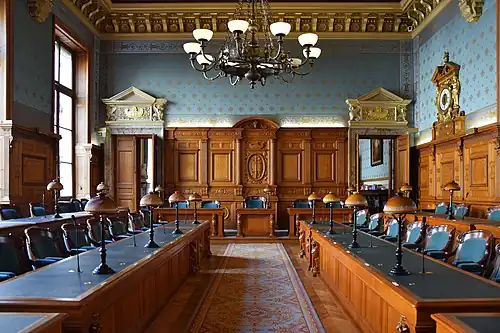 Courtroom in the Cour de Cassation