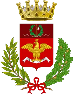 Stemma con capo del Littorio, come da decreto di riconoscimento