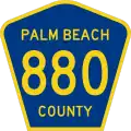 State Road 880 and County Road 880 marker