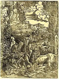 Saint Jerome, with lion