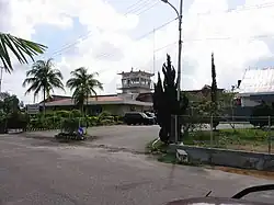 Front view of the former terminal