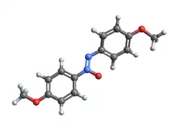 Molecular model of para-azoxyanisole