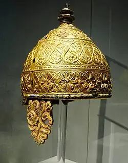 Parade Helmet, Agris, France, 350 BC, decorated in a mixture of Mediterranean styles