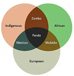 "Pardo" and related terminology in a Venn diagram