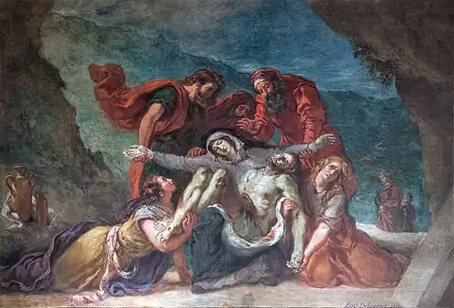 "Pieta" by Eugene Delacroix (1842-1844) Chapel of Saint Genevieve