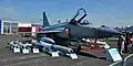 A JF-17 Thunder from the No. 2 Squadron on display at the Paris Airshow with its armament
