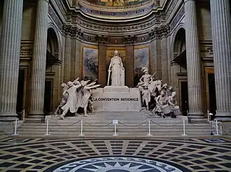 National Convention Altar or also called Republican Altar, inside the Panthéon in Paris. The term grande école originated in 1794 after the French Revolution, upon the creation of the École normale supérieure, of the École centrale des travaux publics (later École polytechnique, France's foremost Grande Ecole of Engineering) by the mathematician Gaspard Monge and Lazare Carnot and of the French National Conservatory of Arts and Crafts by the abbot Henri Grégoire, which all resulted from the National Convention.
