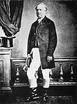 Russel dressed in his hunting clothes