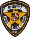 Patch of the Prince George's County Sheriff's Office (1989)