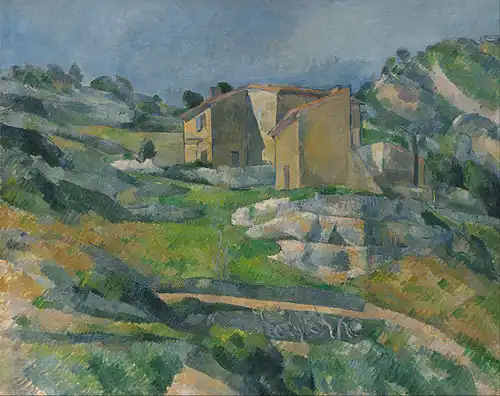 Houses in Provence: The Riaux Valley near L'Estaque 1883 National Gallery of Art, Washington, US