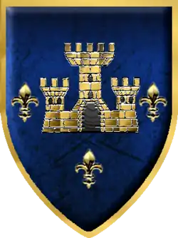 Borač or Pavlovac castle on Radinović-Pavlović family blazon.