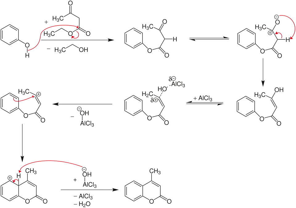 Pechmann Reaktionsmechanismus 1