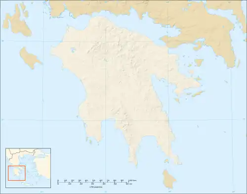Battle of Navarino is located in Peloponnese