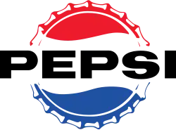1962 Pepsi logo, featuring the bottle cap that was the precursor to the Globe