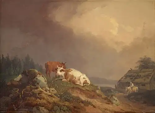 Landscape with Resting Cows (1835)