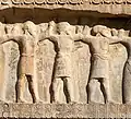 Indian soldiers on the tomb of Artaxerxes II (c.370 BCE)