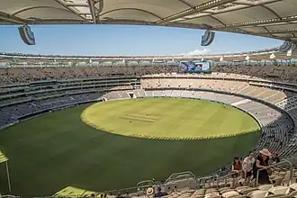 Optus Stadium hosts cricket and Australian rules football, Perth's most popular spectator sports.