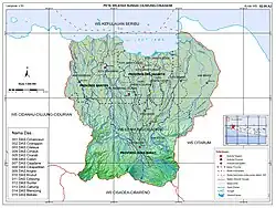 The Ciliwung-Cisadane river region, comprises multiple river basins, covers the regions of Jakarta, Bogor, Depok, Tangerang, and Bekasi, under the authority of BBWS Ciliwung-Cisadane (water resources management unit).