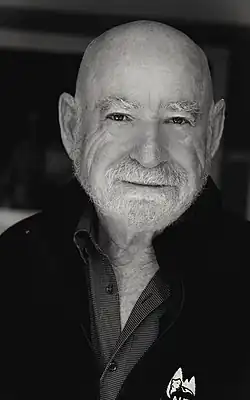 Black and white portrait of Peter Schwartz, 2022