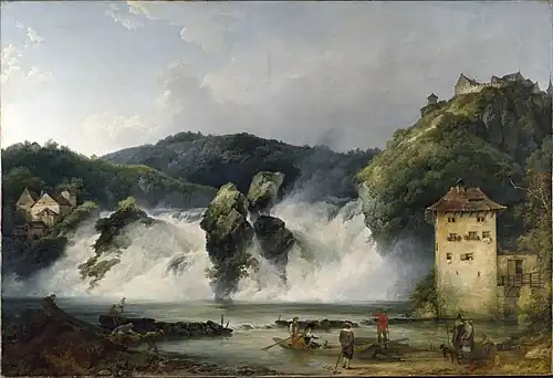 The Falls of the Rhine at Schaffhausen by Philip James de Loutherbourg, 1788