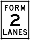 Form 2 lanes