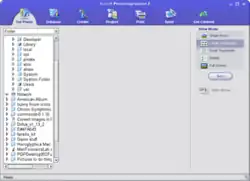 The Get Photo tab in PhotoImpression 5 for Mac OS X