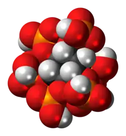 Space-filling model of phytic acid