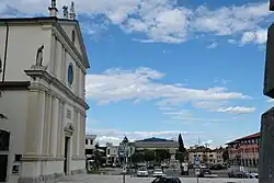 Duomo and Town hall in Piazza della Vittoria (Victory Square)