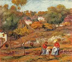 Landscape near Cagnes, by Pierre-Auguste Renoir