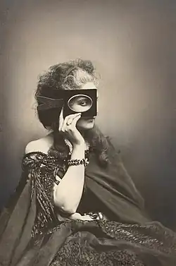 The Countess of Castiglione collaborating on her portrait shoot, photographed by Pierre-Louis Pierson, in the 1860s.