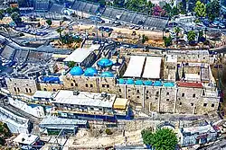 Aerial view of the complex