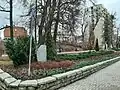 Three Crosses Square in Olsztyn, place of burial of French and Russian soldiers who died in 1807[8]