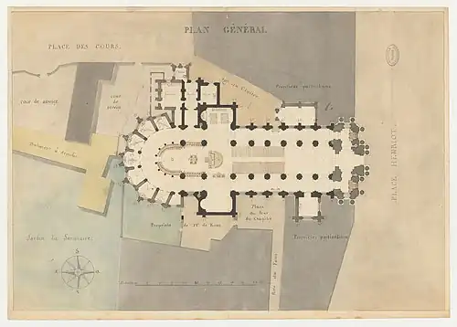 Plan of Langres Cathedral
