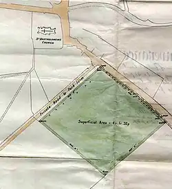 Plan showing location of Maresfield Recreation Ground from deed of conveyance