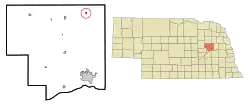 Location of Creston, Nebraska