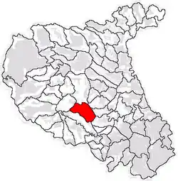 Location in Vrancea County