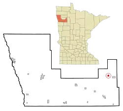 Location of Trail, Minnesota