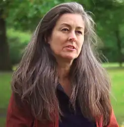 Polly Higgins in a park