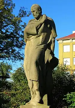 Vladimir Janoušek, Monument to Karel Hynek Mácha at the school in Doksy (1960)