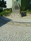 Memorial stone dedicated to Polish copper miners