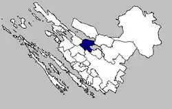 Posedarje municipality within Zadar County