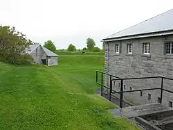 The powder magazine and barracks