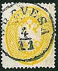 2 soldi, 1863 Lombardy Venice issue, cancelled at Preveza, Rare