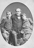 Prince Napoléon-Jérôme with his two sons