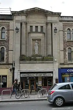 The former Prince of Wales Theatre, now The Prince of Wales pub (Grade-II listed)