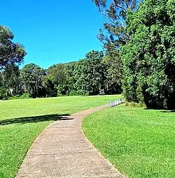 The cycleway at Rosford Street Reserve, Smithfield