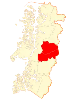 Location in the Aysén del General Carlos Ibáñez del Campo Region